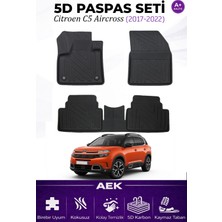 AEK Modern Citroen C5 Aircross 2017+ Araca Özel Havuzlu "karbon" Paspas Takımı