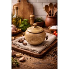 Seymen Bıçakçılık Ahşap Şekerlik 1’li – El Yapımı Doğal Ahşap Kapaklı Şekerlik