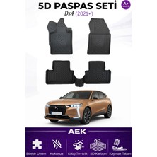 AEK Modern Ds4 2021+ Araca Özel Havuzlu "karbon" Paspas Takımı