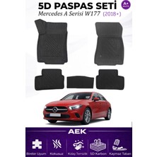 AEK Modern Mercedes A Seri W177 2018+ARACA Özel Havuzlu "karbon" Paspas Takımı