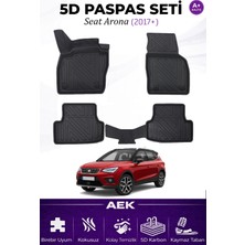AEK Modern Seat Arona 2017+ Araca Özel Havuzlu "karbon" Paspas Takımı