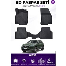 AEK Modern Seat Tarraco 2018+ Araca Özel Havuzlu "karbon" Paspas Takımı