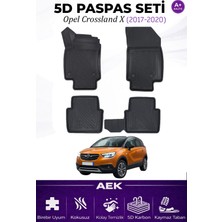AEK Modern Opel Crossland Araca Özel Havuzlu "karbon" Paspas Takımı