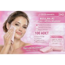B&B Kozmetik Kullan At Makyaj Ve hıjyen Havlusu Pembe (30X20)100 Adet
