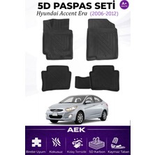 AEK Modern Hyundai Accent Blue Araca Özel Havuzlu "karbon" Paspas Takımı