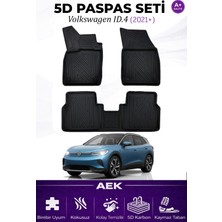 AEK Modern Volkswagen Id.4 2021+ Araca Özel Havuzlu "karbon" Paspas Takımı