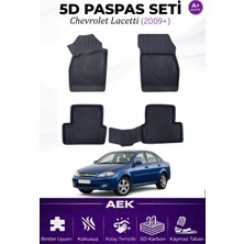 AEK Modern Chevrolet Lacetti 2008+ Araca Özel Havuzlu "karbon" Paspas Takımı