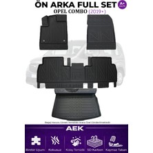 AEK Modern Opel Combo 2019+ 5d Karbon Paspas Takımı +3d Pvc Bagaj Havuzu Set