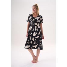 Etoile Bambu Kısa Kol Yazlık Kadın Elbise 26219