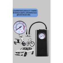 Astraltech Type-C Şarjlı Güçlü Elektrikli Kompresör Motosiklet Oto Bisiklet İçin