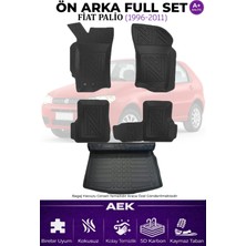 AEK Modern Fiat Palio 5d Karbon Paspas Takımı +3d Pvc Bagaj Havuzu Set