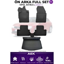 AEK Modern Opel Astra "l" 5d Karbon Paspas Takımı +3d Pvc Üst Bagaj Havuzu Set
