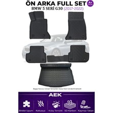 AEK Modern Bmw G30 2017+ 5d Karbon Paspas Takımı +3d Pvc Bagaj Havuzu Set