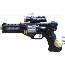 Pilli Işıklı Sesli Tabanca