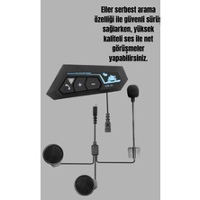 Astraltech Motosiklet Sürüşleri Için BT22 Kask Bluetooth Kulaklık Mikrofonlu