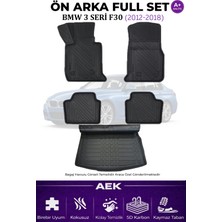 AEK Modern Bmw F30 2012-2018 5d Karbon Paspas Takımı +3d Pvc Bagaj Havuzu Set