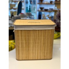 Sever Bambu Çift Bölmeli Kalanır Sepet 52X32X50CM
