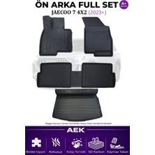 AEK Modern Jaecoo 7 4x2 2023+ 5d Karbon Paspas Takımı +3d Pvc Bagaj Havuzu Set