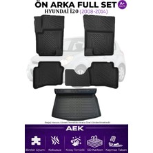 AEK Modern Hyunda I20 2008-2014 5d Karbon Paspas Takımı +3d Pvc Bagaj Havuzu Set