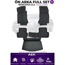 AEK Modern Mercedes Gla 2014-2020 5d Karbon Paspas Takımı +3d Pvc Bagaj Havuzu Set
