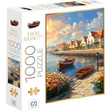Skygo Gölde Akşamüstü 1000 Parça 2,2mm Kalınlık 48X68CM Profesyonel Hobi Puzzle Yapboz Serisi