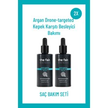 the fair. Argan Drone-targeted Kepek Karşıtı Besleyici 2'li Saç Bakım Saç Serumu Seti