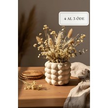 Zuri Design Beton Dekoratif Bohem Iskandinav Vazo – Iskandinav Tasarım 12 x 12