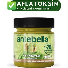 Antebella Antep Fıstık Ezmesi 200 gr Şeker İlavesiz Vegan Uyumlu Sağlıklı Atıştırmalık