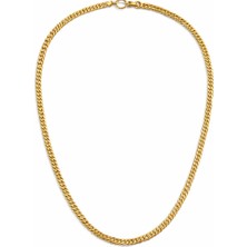 Tuqos Kadın Gold Renk Yılan   Zincir Xupin Kolye 1 Adet