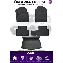 AEK Modern Ford Connect 2003-2014 5d Karbon Paspas Takımı +3d Pvc Bagaj Havuzu Set