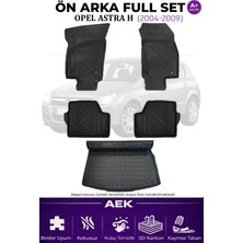 AEK Modern Opel Astra H Hb 2004-2009 5d Karbon Paspas Takımı +3d Pvc Bagaj Havuzu Set