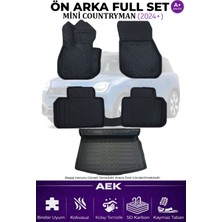 AEK Modern Mini Cooper Countryman 2024+ 5d Karbon Paspas Takımı +3d Pvc Bagaj Havuzu Set