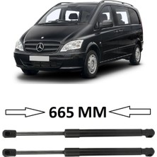 Cme Parts Mercedes Vito W639 2004-2013 Uyumlu Sağ + Sol Takım Bagaj Amortisörü 2 Adet 665MM A6399800364