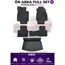 AEK Modern Toyota Rav4 2019+ 5d Karbon Paspas Takımı +3d Pvc Bagaj Havuzu Set