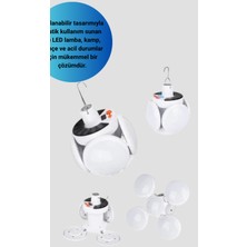 Astraltech USB ve Solar Şarjlı Katlanabilir 5 Taraflı LED Lamba
