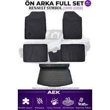 AEK Modern Renault Symbol 1999-2007 Sedan 5d Karbon Paspas Takımı +3d Pvc Bagaj Havuzu Set