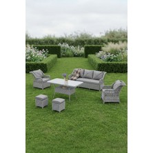 Sirius 3'lü Bahçe ve Balkon Takımı Açık Gri