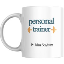 Myworldorganization Personaltranier /eğitmen ve Spor Eğitmenlerine Özel Tasarlanan Baskılı Kupa Bardak, Kişiye Özel Isim Soy Isim Yazılabilir