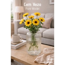 Nandy Home El Yapımı Cam, Pure Oval Model Vazo - Cam Vazo