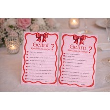 Setpak Bride To Be Anı Kartı -10ADET