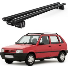 Today Auto Pençe Fiat Uno Sw (1990-2000) Uyumlu Siyah Ara Atkı 109CM Port Bagaj Tavan Barı