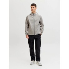Jack & Jones Jack&jones 12289209 Jjebase Sweat Zıp Hood Sn Lıght Grey Erkek Sweatshirt