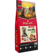 Perlina Küçük Irk Yetişkin Köpek Maması, Kuzu Etli, Düşük Tahıllı, 2 kg