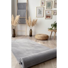 Yıkanabilir Pamuk Dokuma Kilim Doğal Kendinden Saçaklı Yolluk Kaymaz Tabanlı Halı