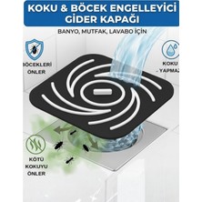 Beylini Kötü Koku Böcek Önleyici Gider Tıpası Lavabo Balkon Tuvalet Gider Kapatıcı Kapak Silikon Gri-Gri