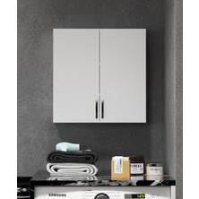 Makbulce - Çamaşır Makinası Üstü Dolap Banyo Dolabı