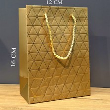 ForWhat Büro Ev Ofis Hediyesi Için Tekli Mini Golden Karton Çantası