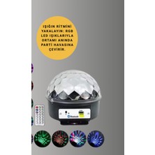 Astraltech Ev ve Parti İçin Masaüstü Bluetooth Disko Topu Işık Gösterisi