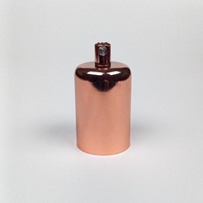 Dekoratif Metal Lale E27 Duy Bakır Renk ve Demir Kablo Kilidi. (1 ADET)