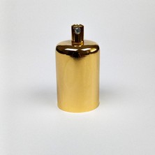 Dekoratif Metal Lale E27 Duy Gold Renk ve Demir Kablo Kilidi. (1 ADET)